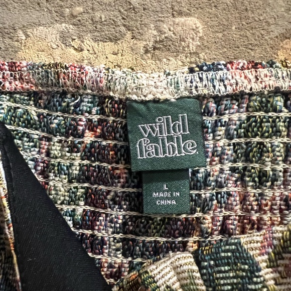 Wild Fable Women's Tapestry Corset Top - Size Large - NWT - Picture 3 of 5